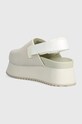 Obutev Natikači Calvin Klein Jeans SLING CLOSE TOE FLATFORM BTW YW0YW01439 bež