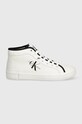 Calvin Klein Jeans trampki SKATER VULCANIZED HIGH CS ML MR YW0YW01454 biały SS24