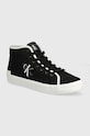 Calvin Klein Jeans trampki SKATER VULCANIZED HIGH CS ML MR płaska czarny YW0YW01454