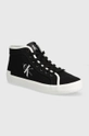 czarny Calvin Klein Jeans trampki SKATER VULCANIZED HIGH CS ML MR Damski