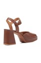 Παπούτσια Δερμάτινα πέδιλα Geox D SOLEDEA A D36RHA.00043.C0013 καφέ