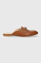 Geox slapi de piele D LLIZIA A piele maro D36TUA.00085.C6001