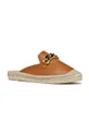 Usnjene espadrile Geox D LAMPEDUSA B rjava