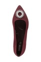 Semišové baleríny Geox D CHARYSSA A D369BA.00021.C7016 burgundské