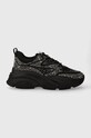 Кросівки Steve Madden Privy імітація лицьової шкіри чорний SM19000082.915