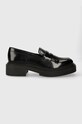 Steve Madden mocasini Charley imitatie de piele lacuita negru SM11002970.001