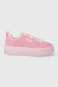 ροζ Σουέτ αθλητικά παπούτσια HUGO Lyssa Γυναικεία