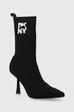 Dkny botki Sansa syntetyczny czarny K2490325.BLK