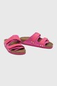 Obuv Semišové šľapky Birkenstock Uji 1026497 ružová