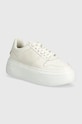 Marc O'Polo sneakers din piele platformă bej 40117043501134.110