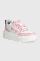 ροζ Δερμάτινα αθλητικά παπούτσια Chiara Ferragni Sneakers School Γυναικεία