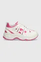Δερμάτινα αθλητικά παπούτσια Chiara Ferragni Eyefly Sneakers ροζ