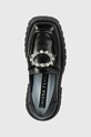 Μοκασίνια Chiara Ferragni Mocassin Infinity Love μαύρο CF3371.001