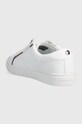 Boty Kožené sneakers boty Tommy Hilfiger TH SIGNATURE SNEAKER FW0FW06322 bílá