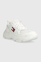 Tenisky Tommy Jeans TJW LIGHTWEIGHT HYBRID RUNNER EN0EN02566 bílá SS24