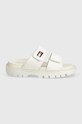 Tommy Jeans papuci TJW PUFFED SANDAL EN0EN02560 bej SS24