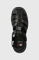 črna Usnjeni sandali Tommy Jeans TJW FISHERMAN SANDAL