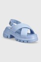 Sandály Tommy Jeans TJW CHUNKY CITY SANDAL platforma modrá EN0EN02525