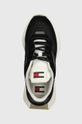 czarny Tommy Jeans sneakersy TJW RETRO RUNNER