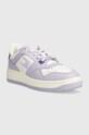 Tenisky Tommy Jeans TJW RETRO BASKET TONAL LOGO EN0EN02483 fialová SS24