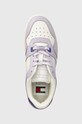 Tenisky Tommy Jeans TJW RETRO BASKET TONAL LOGO fialová EN0EN02483