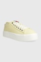 Tenisky Tommy Jeans TJW FOXING FLATFORM SNEAKER EN0EN02480 žltá SS24