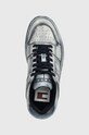 Tommy Jeans sneakers din piele THE BROOKLYN DIP DYED albastru EN0EN02477