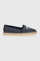 Tommy Jeans espadrile TJW VARSITY ESPADRILLE EN0EN02470 bleumarin SS24