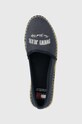 Tommy Jeans espadrile TJW VARSITY ESPADRILLE bleumarin EN0EN02470