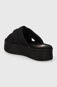 Încălțăminte Tommy Jeans papuci TJW LETTERING FLATFORM SANDAL EN0EN02465 negru