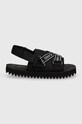 Σανδάλια Tommy Jeans TJW PREMIUM EVA SANDAL EN0EN02462 μαύρο SS24
