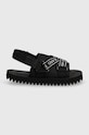 Tommy Jeans sandale TJW PREMIUM EVA SANDAL EN0EN02462 negru SS24