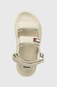 Sandály Tommy Jeans TJW FANCY SANDAL béžová EN0EN02461