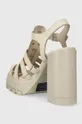 Kožené sandále Tommy Jeans TJW HEEL FISHERMAN SANDAL Zvršok: Prírodná koža Vnútro: Syntetická látka Podšívka: Syntetická látka