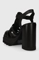 Παπούτσια Δερμάτινα σανδάλια Tommy Jeans TJW HEEL FISHERMAN SANDAL EN0EN02458 μαύρο