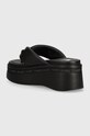 Încălțăminte Tommy Jeans slapi TJW WEDGE SANDAL EN0EN02457 negru