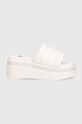 Tommy Jeans klapki TJW WEDGE SANDAL EN0EN02455 biały SS24