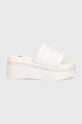 Tommy Jeans klapki TJW WEDGE SANDAL EN0EN02455 biały SS24