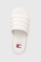 Tommy Jeans klapki TJW WEDGE SANDAL biały EN0EN02455