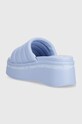 Obuwie Tommy Jeans klapki TJW WEDGE SANDAL EN0EN02455 niebieski