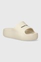 Tommy Jeans klapki TJW CHUNKY FLATFORM SLIDE 5-8 cm beżowy EN0EN02454
