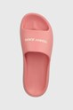 Шльопанці Tommy Jeans TJW CHUNKY FLATFORM SLIDE рожевий EN0EN02454