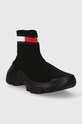 Tommy Jeans sneakers TJW SOCK BOOT EN0EN02446 negru SS24