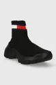 Tenisice Tommy Jeans TJW SOCK BOOT crna