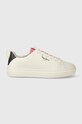 Pepe Jeans sneakers din piele PLS00005 plată alb PLS00005