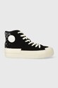 Πάνινα παπούτσια Pepe Jeans PLS31554 πλατφόρμα μαύρο PLS31554