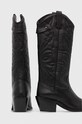 Obutev Usnjeni kavbojski škornji Pepe Jeans APRIL BASS PLS50511 črna