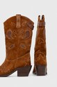 Încălțăminte Pepe Jeans cizme de cowboy din piele intoarsa PLS50512 PLS50512 maro