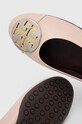 Kožne balerinke Tory Burch Claire Cap-Toe Ballet bež 156309.650