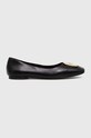 Tory Burch balerini de piele Georgia Ballet negru 154077.006